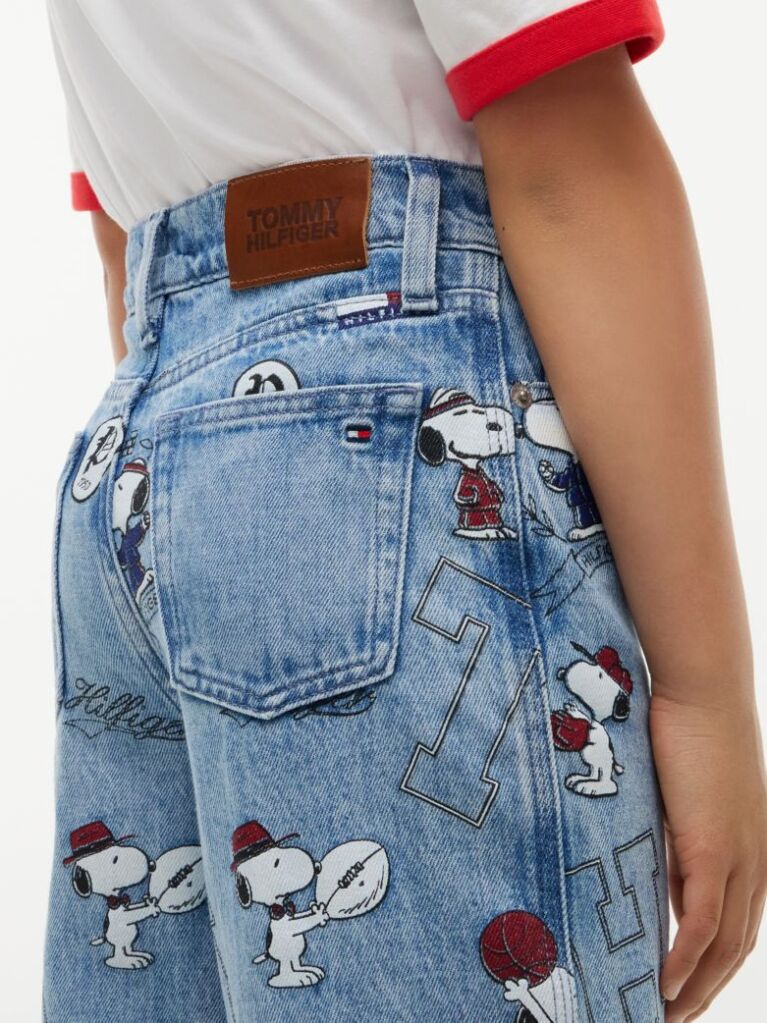 Denim Mabel High Rise Wide Leg Peanuts® Jeans  Girls