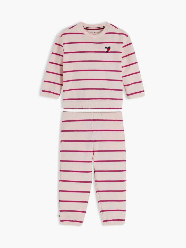 Multi Heart Flag Sweatshirt And Joggers Set  Newborn