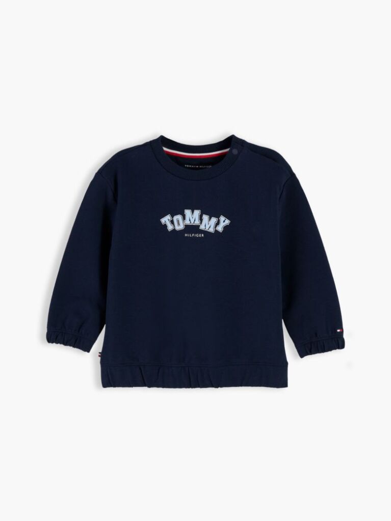 Blue Bluza De Trening Cu Guler Rotund Si Steag Brodat  Nou nascuti