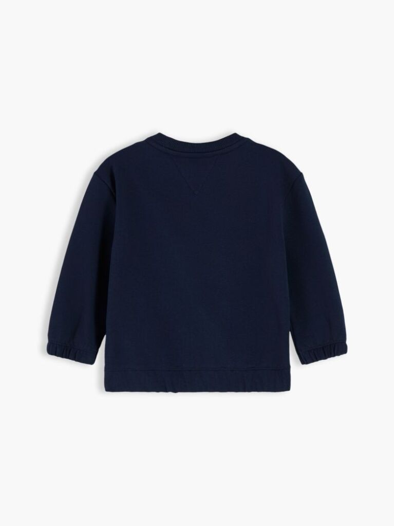 Blue Bluza De Trening Cu Guler Rotund Si Steag Brodat  Nou nascuti