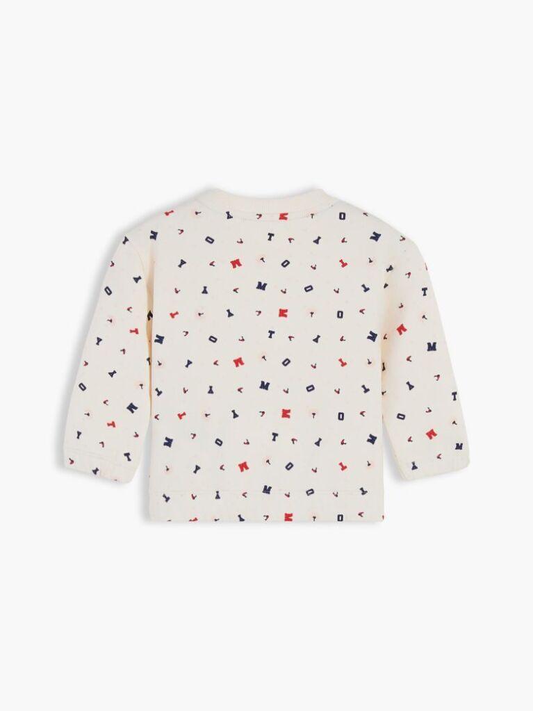 Multi Bluza De Trening Cu Guler Rotund Si Steag Brodat  Nou nascuti