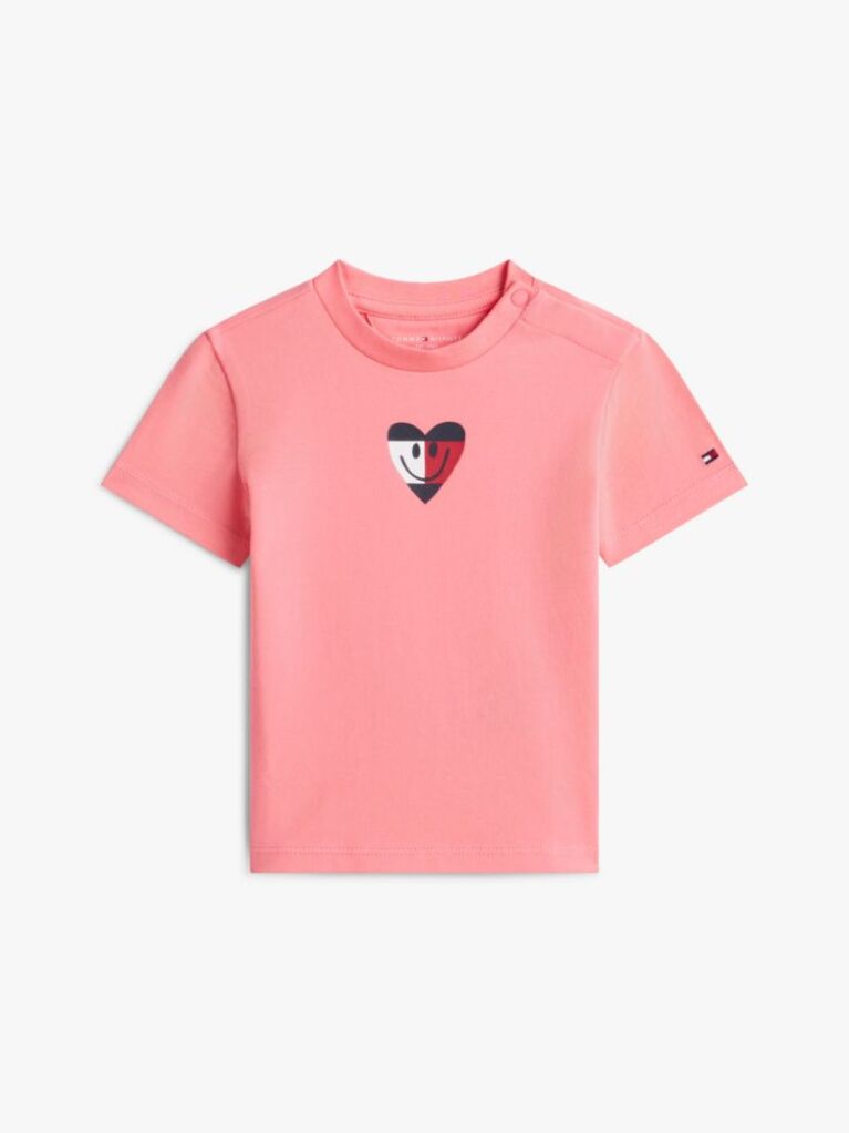 Pink Smiley Logo Jersey T-Shirt  Newborn