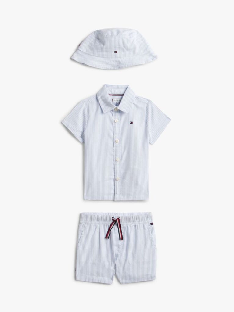 Blue Ithaca Stripe Three-Piece Outfit Gift Box  Newborn