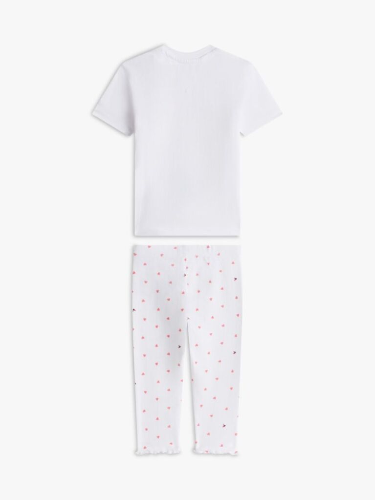 Alb Set Tricou Si Colanti Cu Imprimeu Pointelle  Nou nascuti