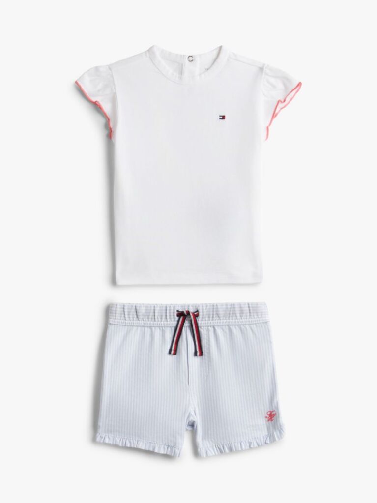 Multi Ithaca Stripe T-Shirt And Shorts Set  Newborn