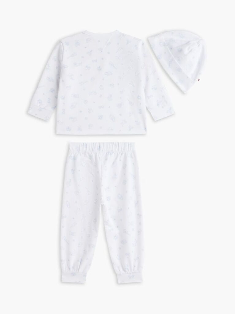 Alb Cutie De Cadou Cu T-Shirt Cu Maneca Lunga Si Imprimare  Nou nascuti