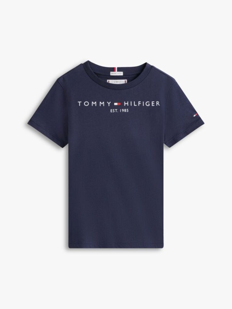 Blue Essential Organic Cotton Logo T-Shirt  Kids Unisex