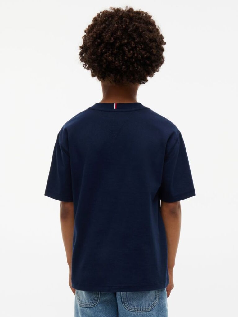 Blue Peanuts® T-Shirt Din Jerseu Cu Steag  Copii unisex