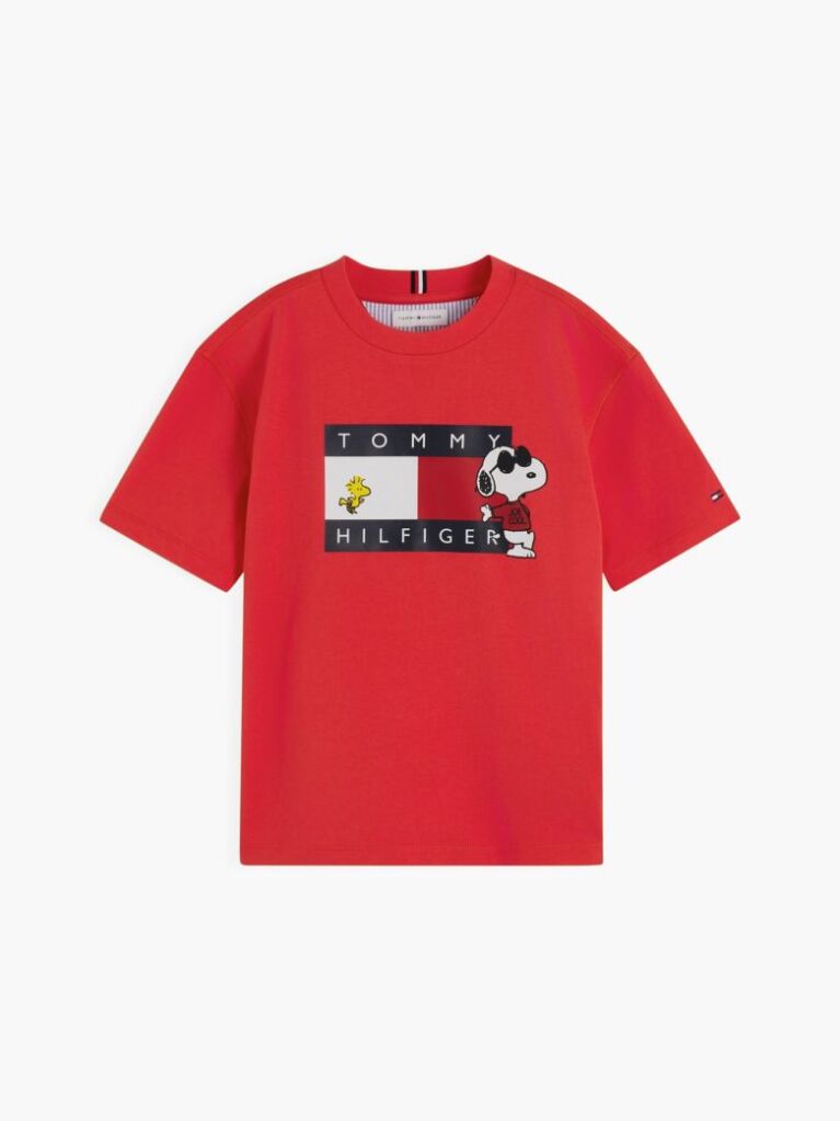 Red Peanuts® Flag Graphic Jersey T-Shirt  Kids Unisex