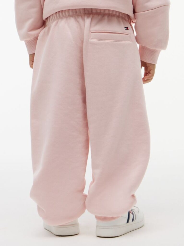 Roz Pantaloni Joggers Cu Logo  Copii unisex