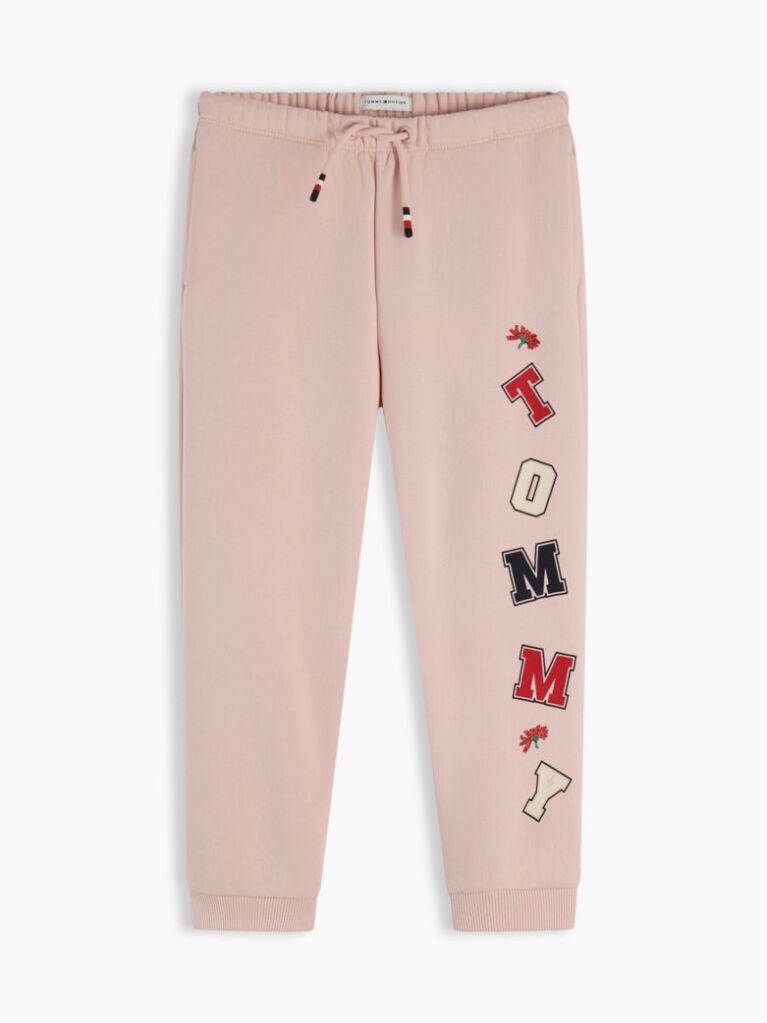 Roz Pantaloni Joggers Cu Logo  Copii unisex