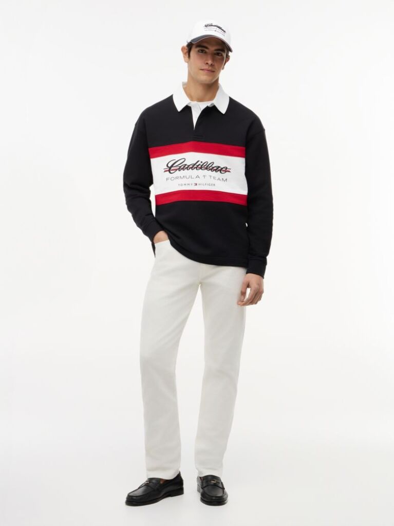 Negru TH x Cadillac Formula 1® Team Rugby Polo  Unisex
