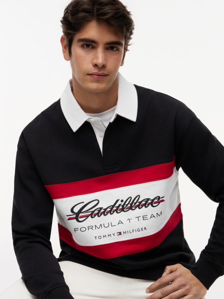 Negru TH x Cadillac Formula 1® Team Rugby Polo  Unisex