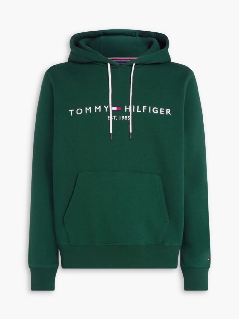 Green Tommy Logo Hoody  Men