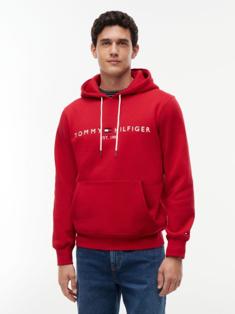 Rosu Hanorac Cu Logo Tommy  Barbati