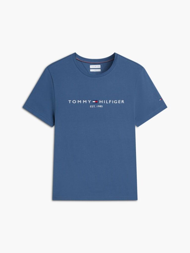 Blue Logo Slim Fit Jersey T-Shirt  Men