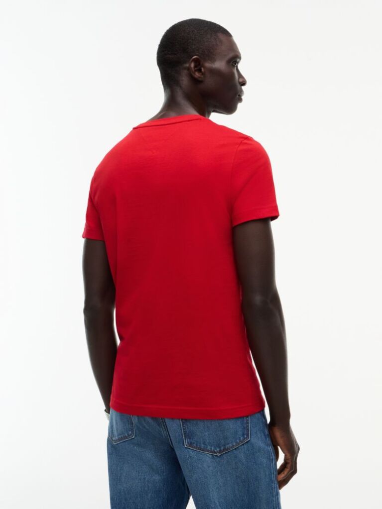 Red Logo Slim Fit Jersey T-Shirt  Men