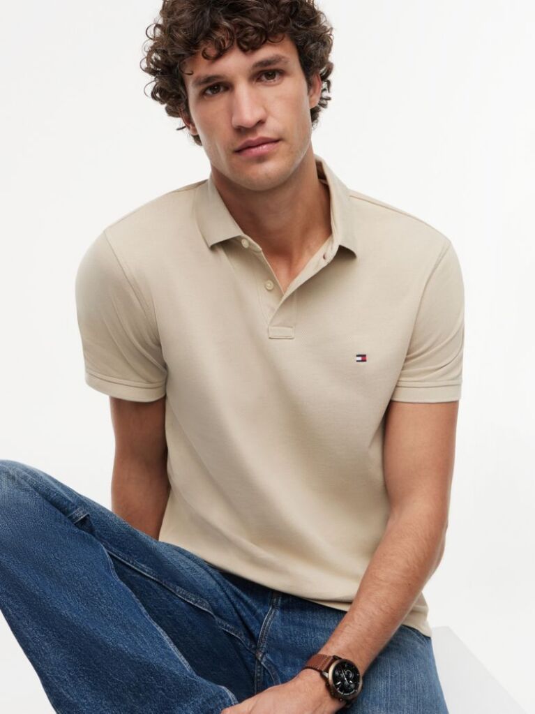 Bej Polo Regular Fit 1985 Collection  Barbati
