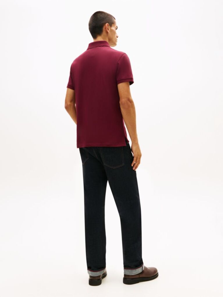 Rosu Polo Slim Fit 1985 Collection  Barbati