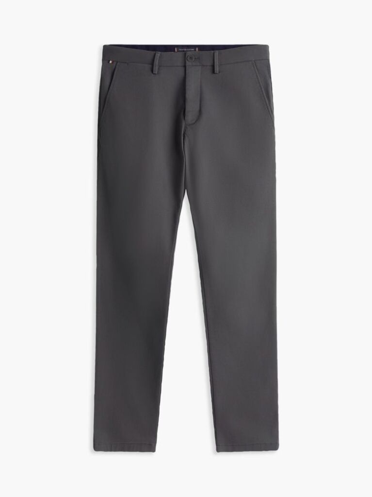 Gri Chinos Din Bumbac Stretch   Barbati