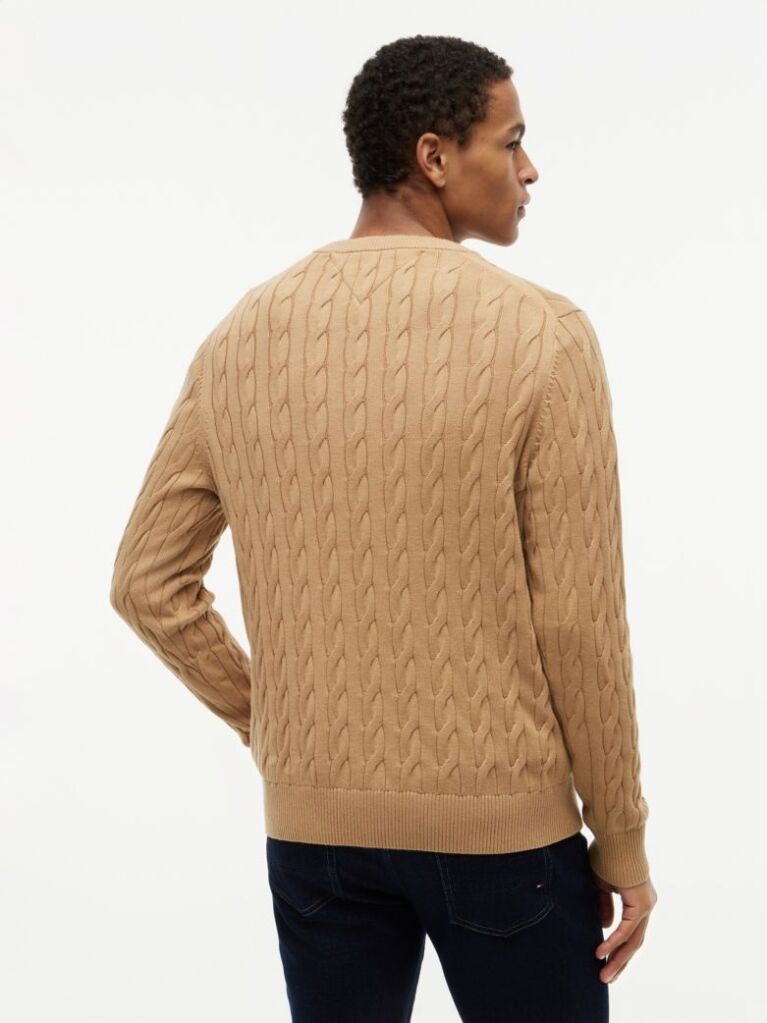 Maro Jumper Cu Guler Rotund Din Tricot  Barbati