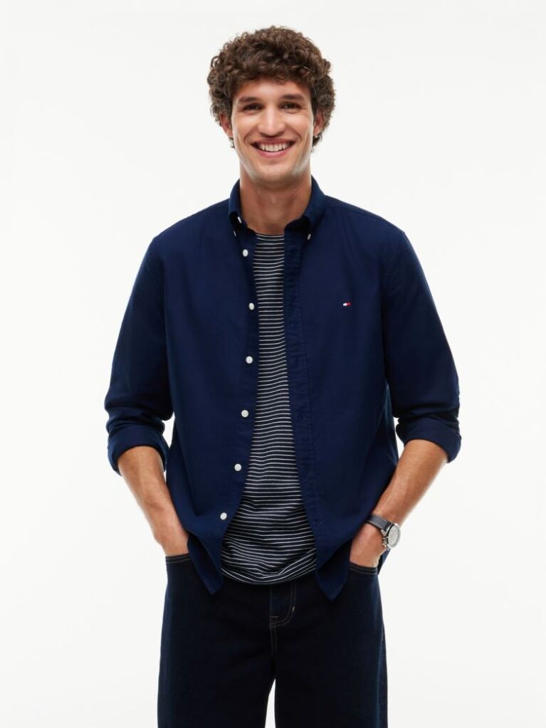 Blue Heritage Regular Fit Oxford Shirt  Men
