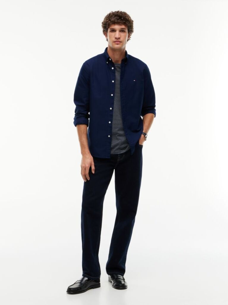 Blue Heritage Regular Fit Oxford Shirt  Men