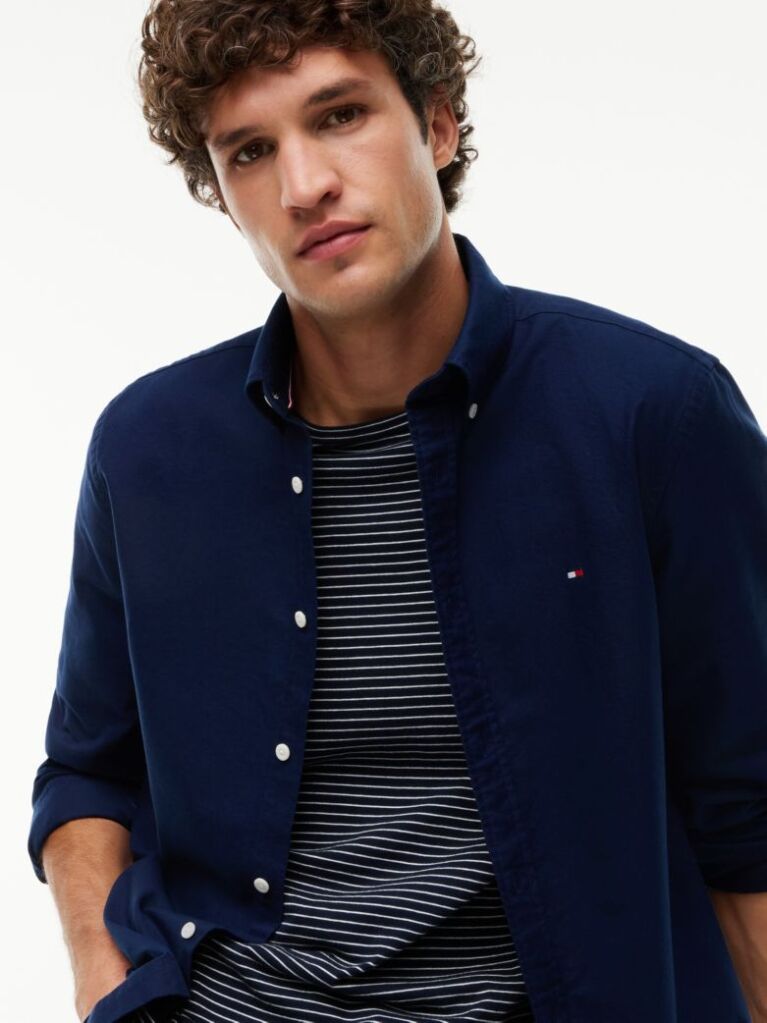 Blue Heritage Regular Fit Oxford Shirt  Men