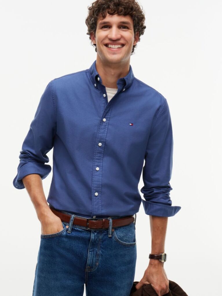 Blue Heritage Regular Fit Oxford Shirt  Men