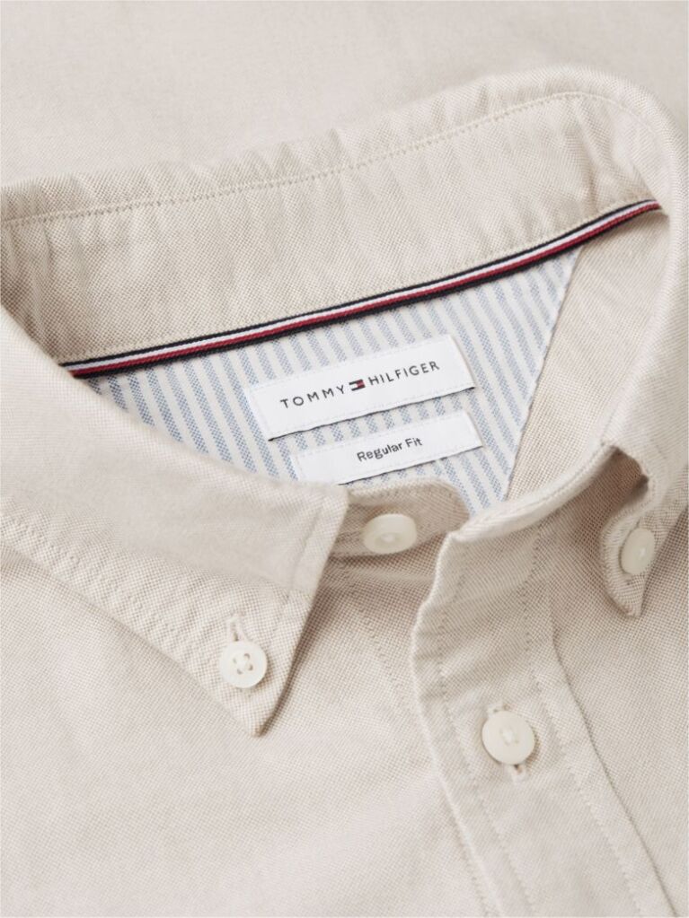 Bej Camasa Oxford Regular Fit Heritage  Barbati