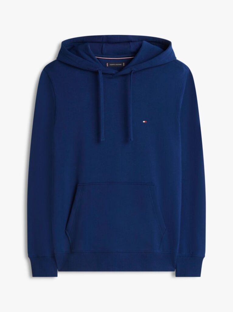 Blue Hanorac Terry Cu Broderie Steag  Barbati