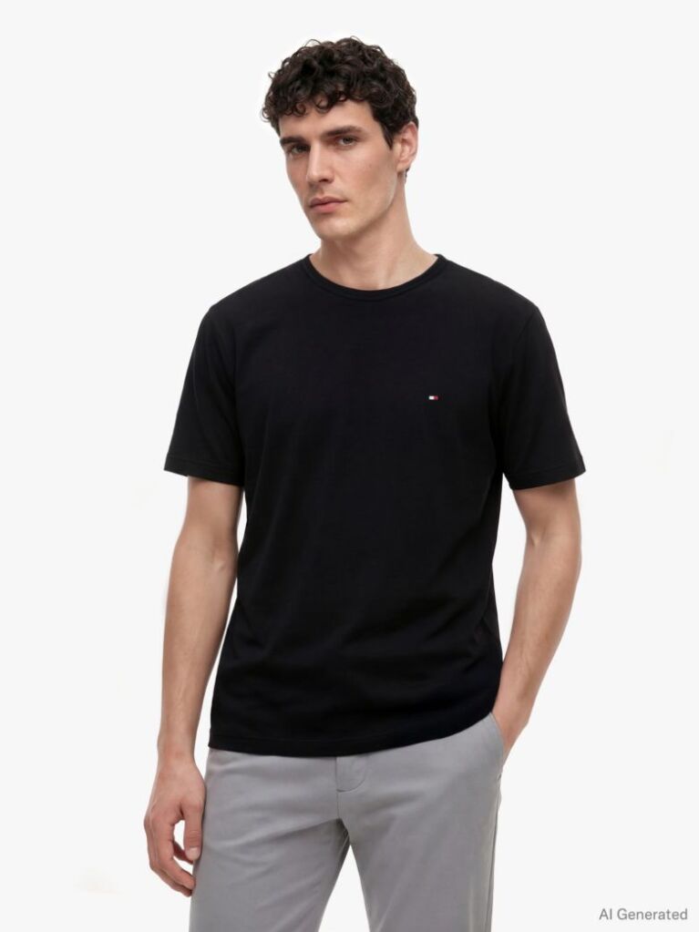 Negru Tricou Moisture Wicking  Barbati