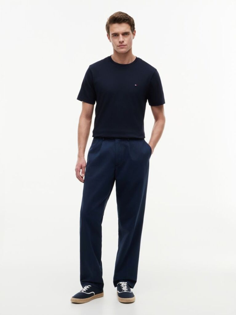 Blue Tricou Din Tricotaj Interlock  Barbati