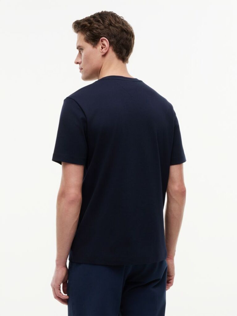 Blue Tricou Din Tricotaj Interlock  Barbati
