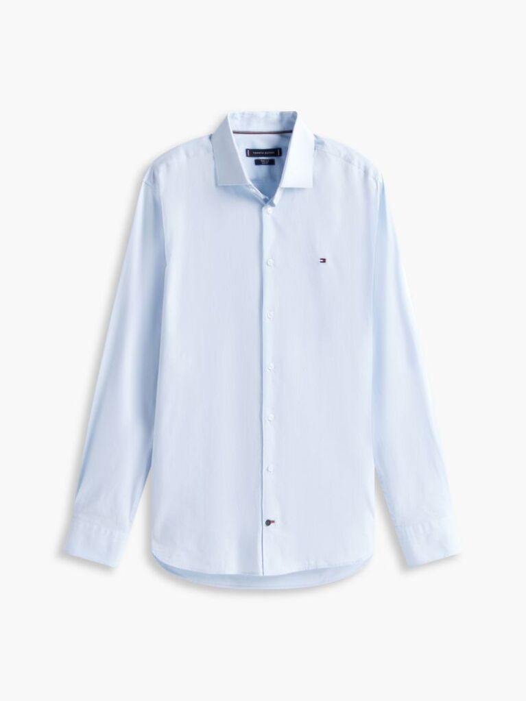 Blue Camasa Flex Slim Fit Din Poplin   Barbati