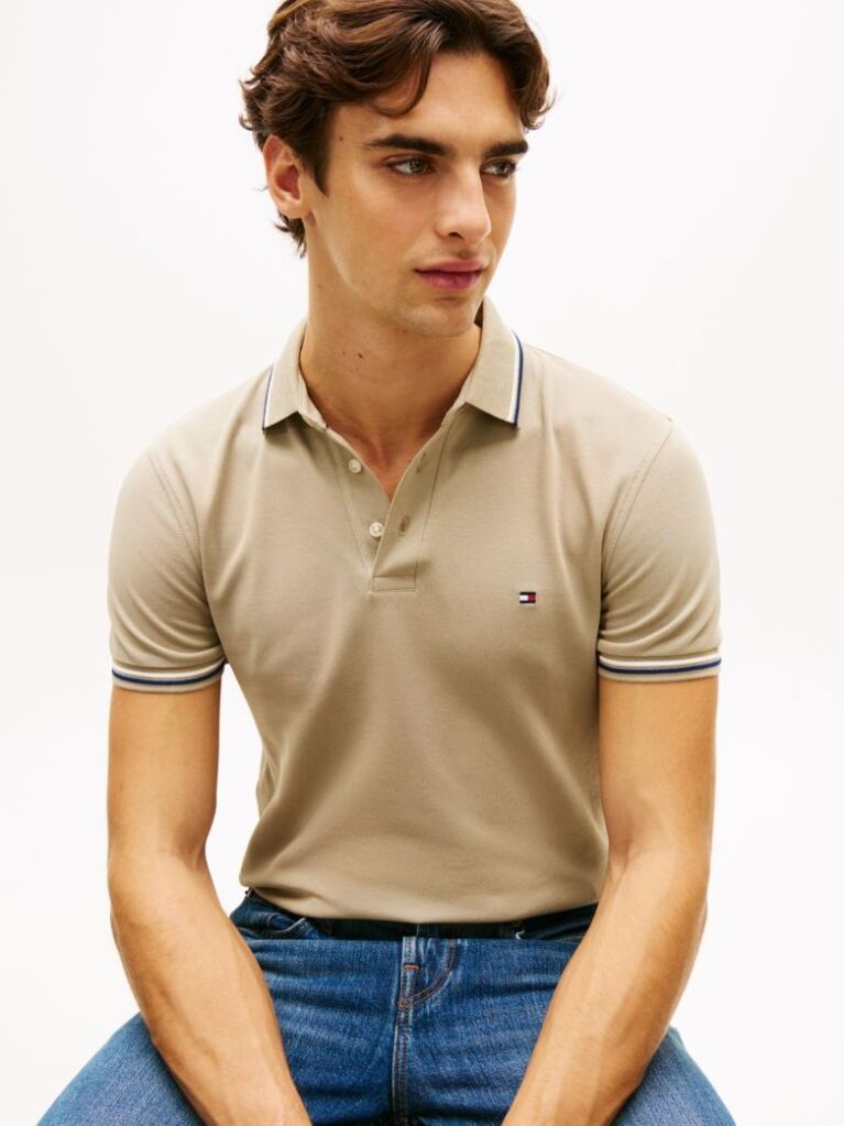 Maro Tricou Polo Slim Fit Pique  Barbati