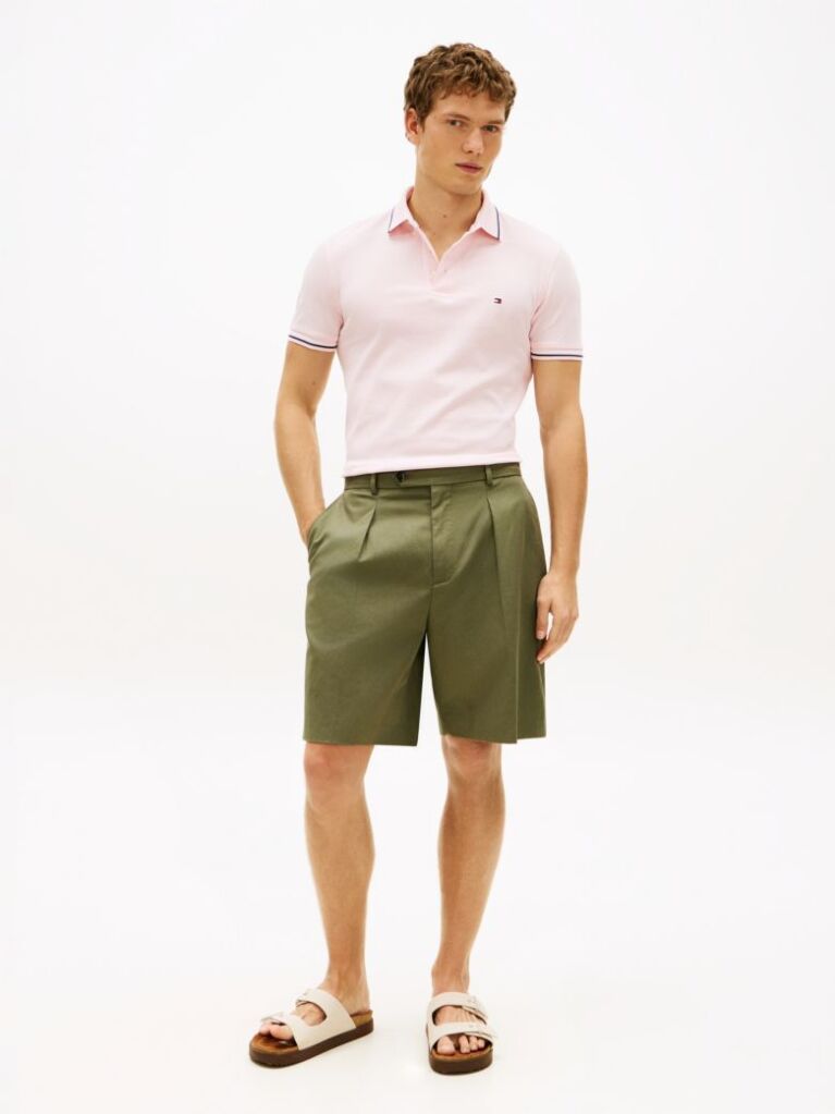 Roz Tricou Polo Slim Fit Pique  Barbati