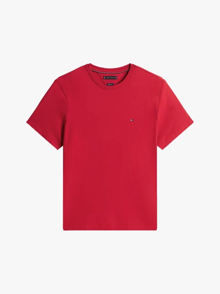 Red Flag Embroidery T-Shirt  Men