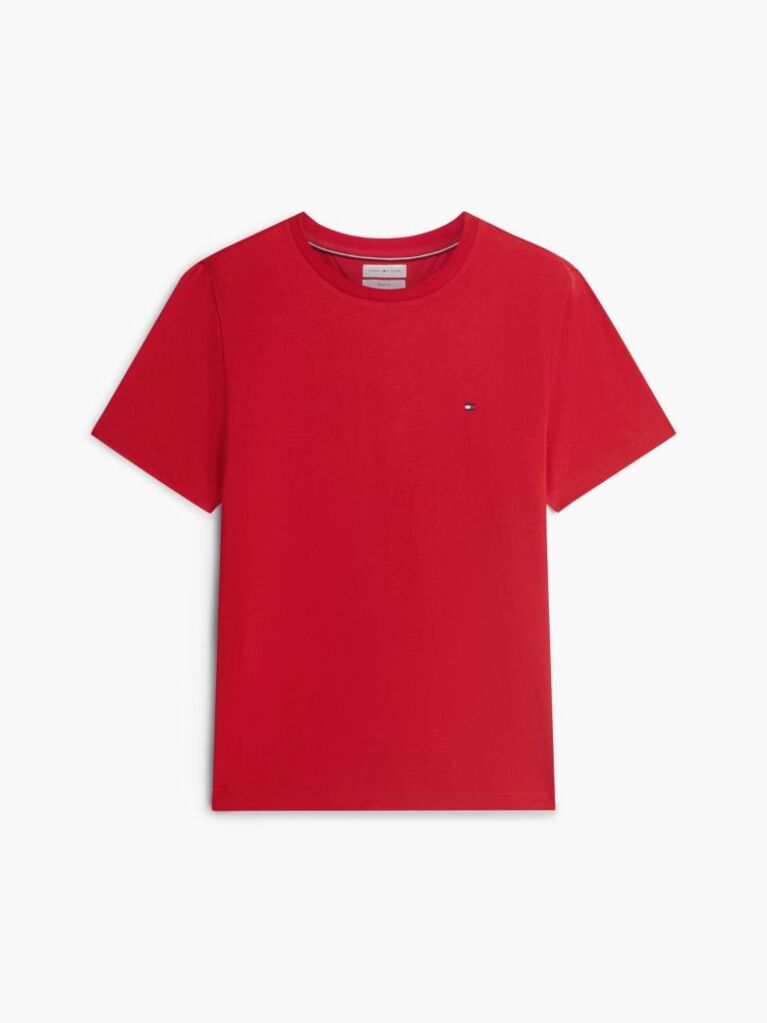 Red Flag Embroidery T-Shirt  Men
