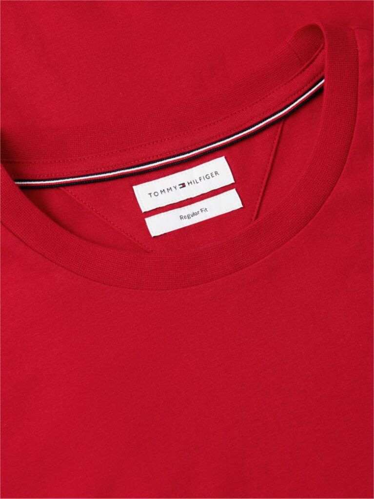Red Flag Embroidery T-Shirt  Men