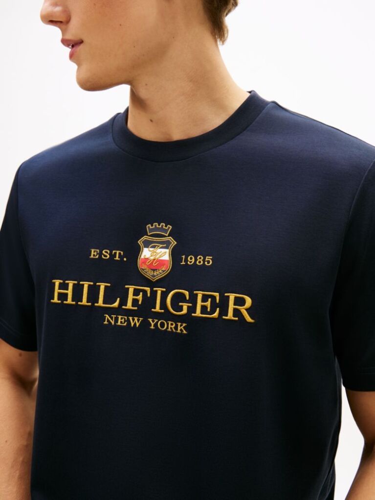Blue Performance Tricou Cu Logo Brodat  Barbati