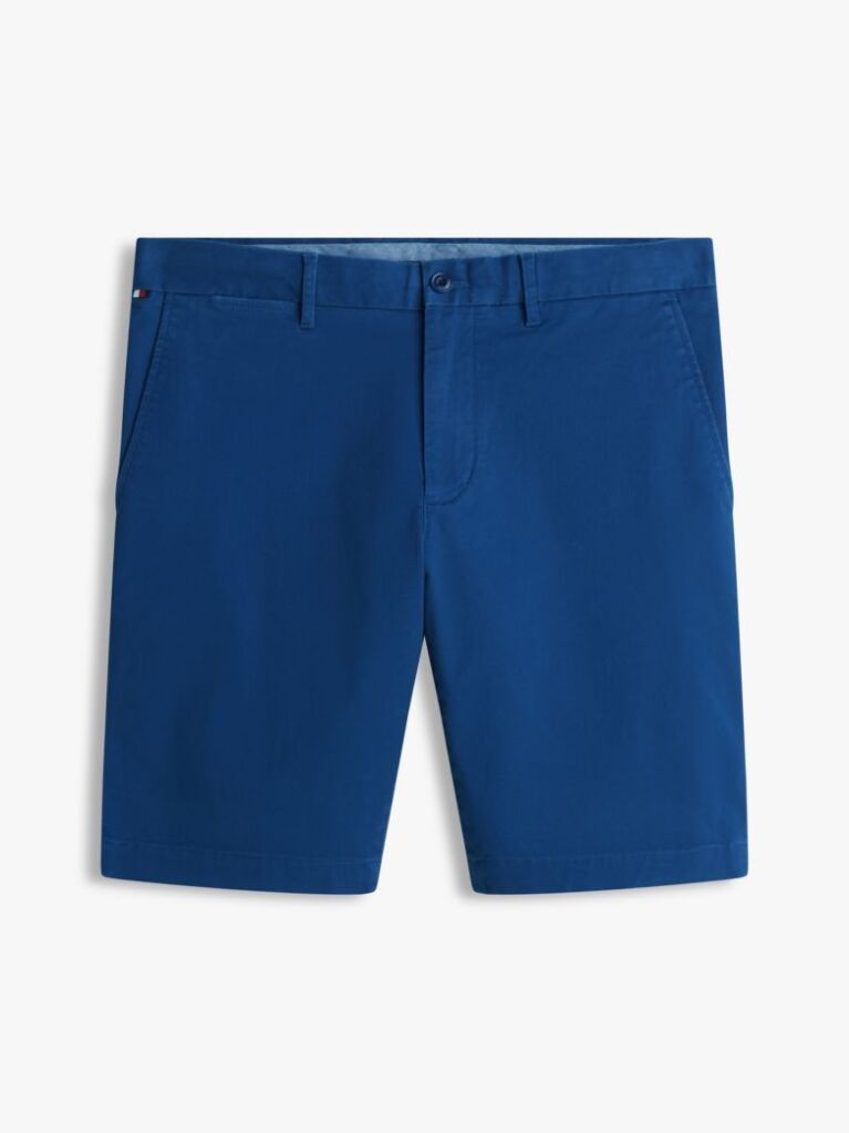 Blue Pantaloni Scurti Denton Twill Slim Cu Lungimea Inseam De 9,5"  Barbati