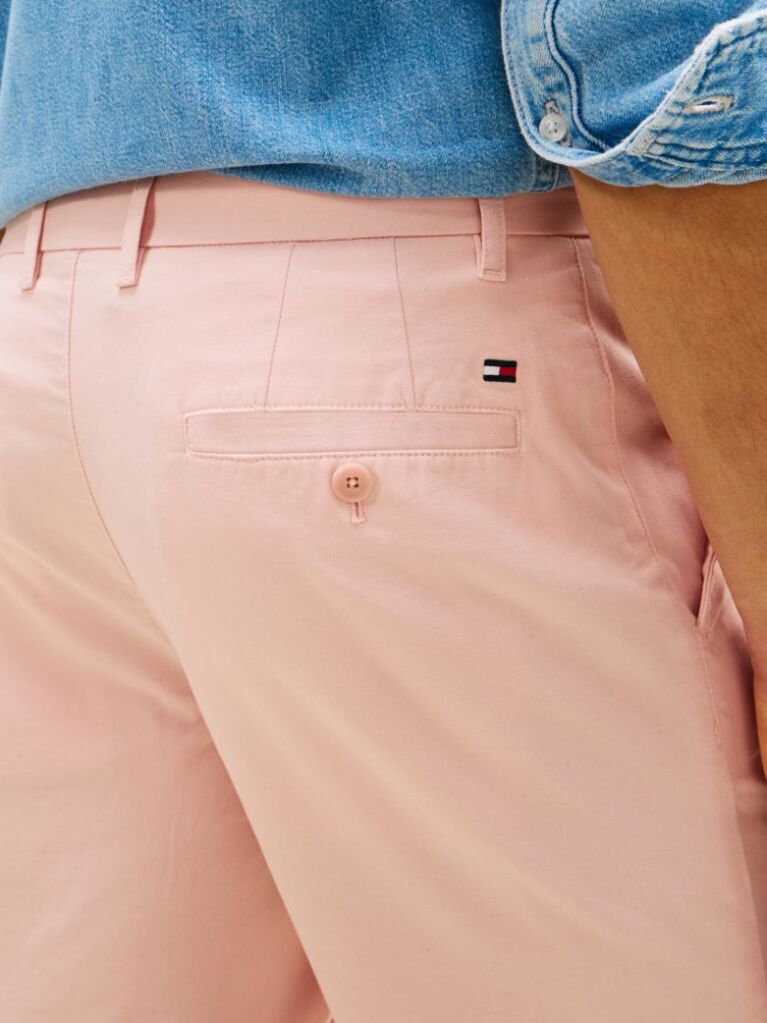Roz Pantaloni Scurti Denton Twill Slim Cu Lungimea Inseam De 9,5"  Barbati