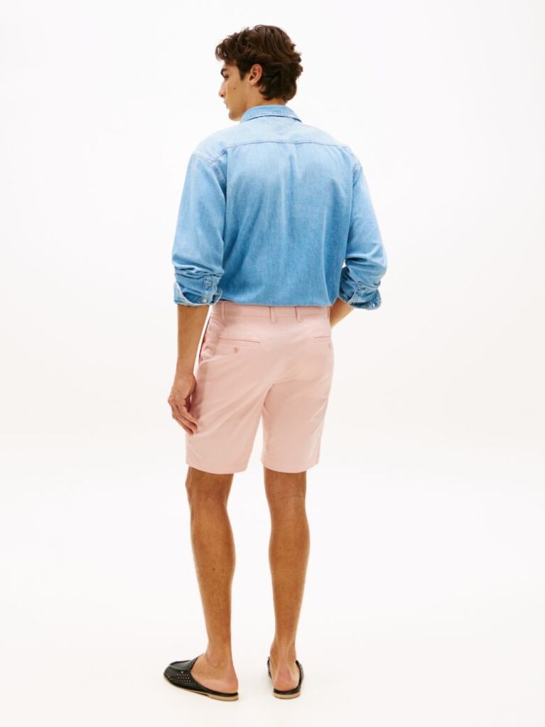 Roz Pantaloni Scurti Denton Twill Slim Cu Lungimea Inseam De 9,5"  Barbati