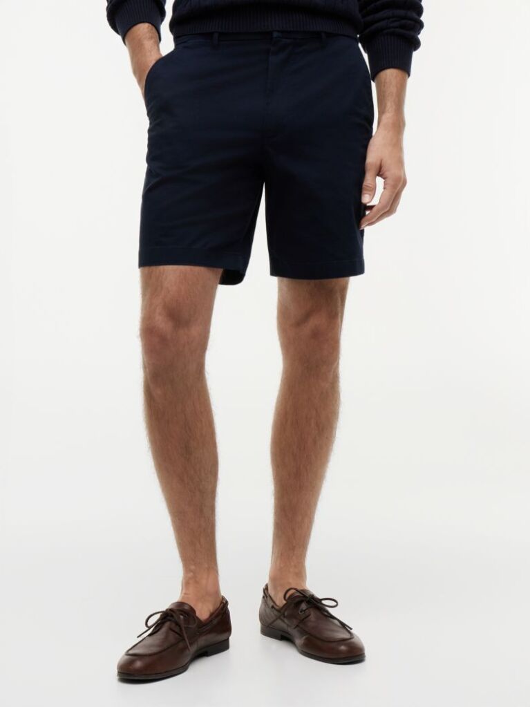 Blue Dover Twill Chino Pantaloni Scurti 8"  Barbati