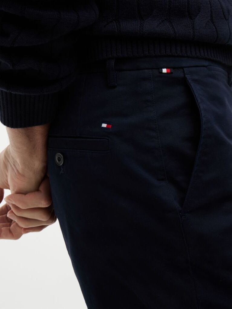Blue Dover Twill Chino Pantaloni Scurti 8"  Barbati