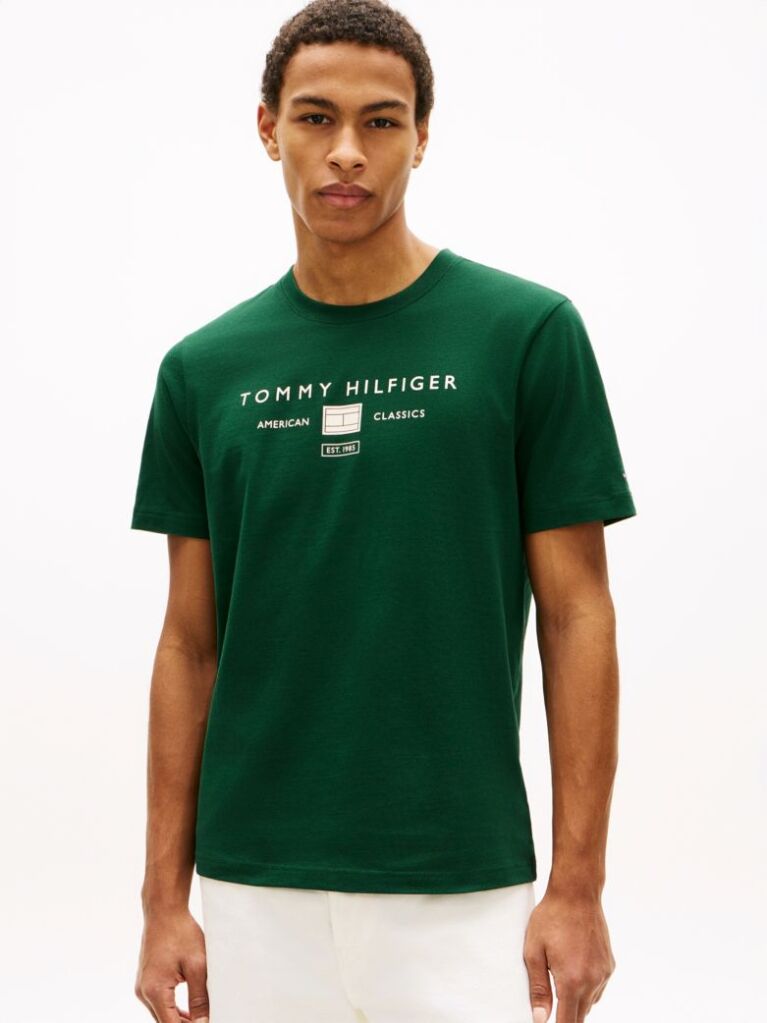 Verde Tricou Cu Logo Jersey  Barbati