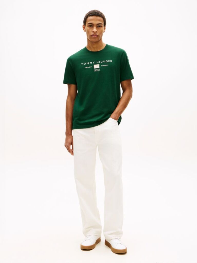 Verde Tricou Cu Logo Jersey  Barbati