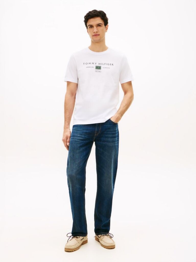 Alb Tricou Cu Logo Jersey  Barbati