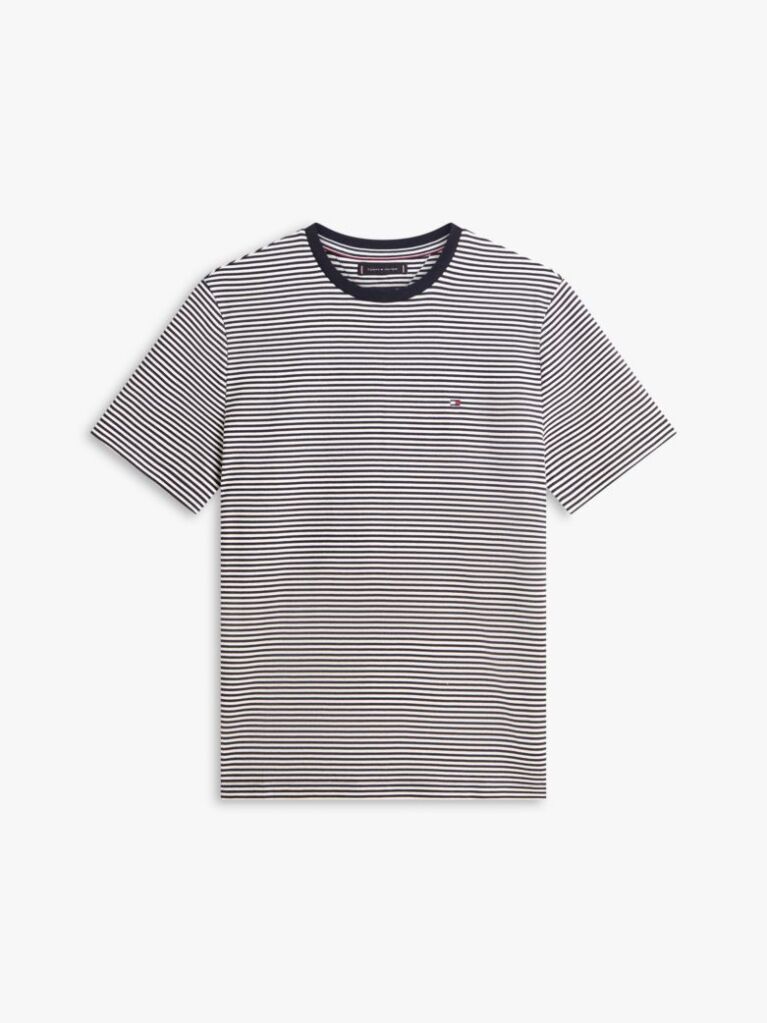 Multi Stripe Regular Crew Neck T-Shirt  Men
